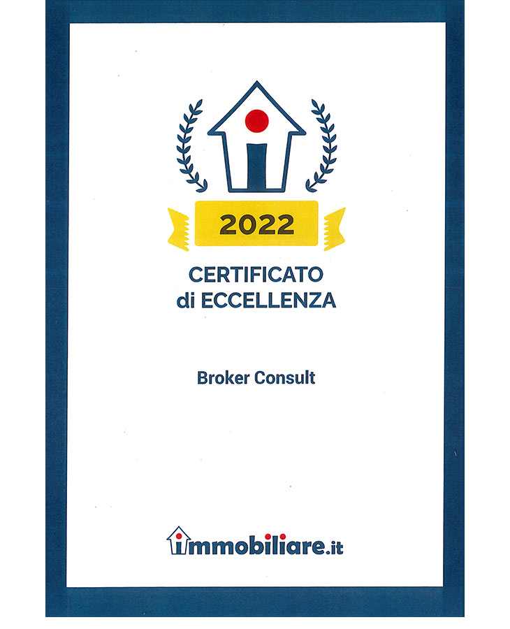 Broker Consult è Eccellenza 2022 per Immobiliare.it